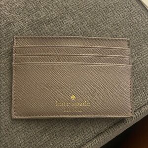 Kate Spade Taupe Card Holder